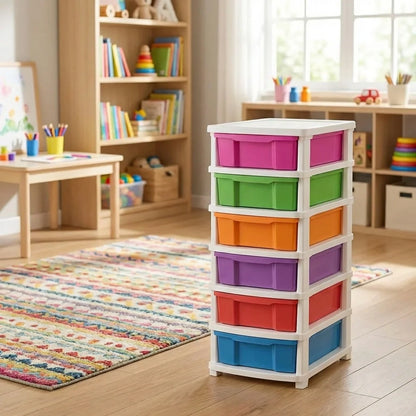 6-Layer Colorful Storage Drawers
