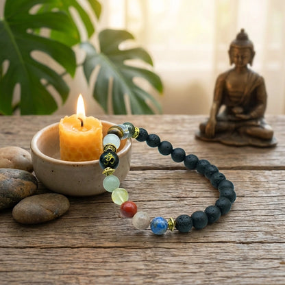 Sacred Om Bead Bracelet