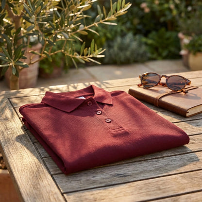 Premium Cotton-Blend Polo Tee