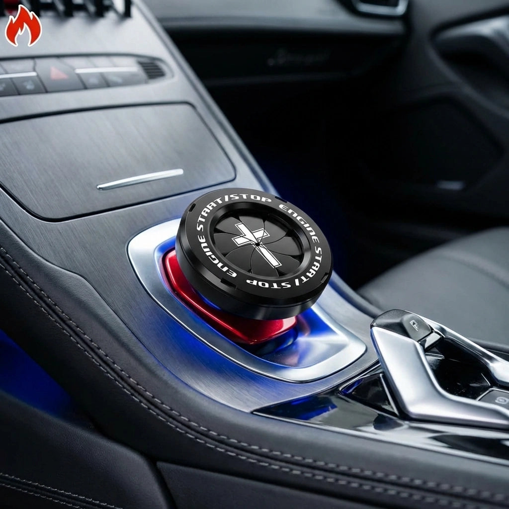 Rotary Push Start Stop Button Cover