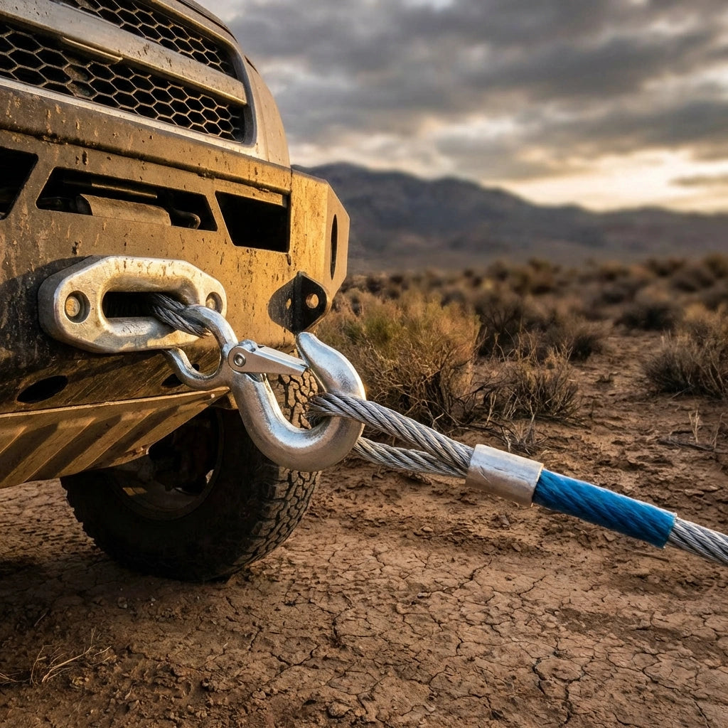 Heavy Duty Steel Wire Car Towing Pull Rope 10 mm