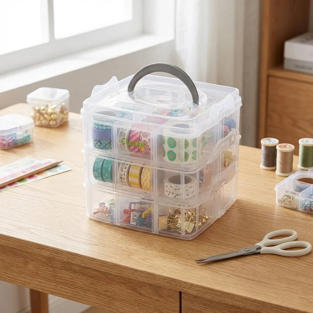 18 Grid Transparent Jewelry Organizer