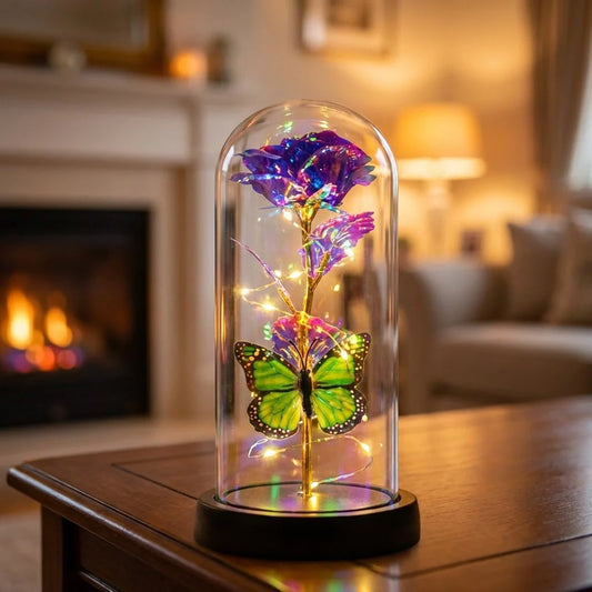LED Preserved Rose Dome
