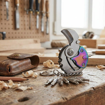 Titanium Coin Box Cutter/Knife + Multi Tool