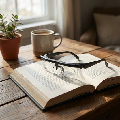 Flex focus adjustable glasses