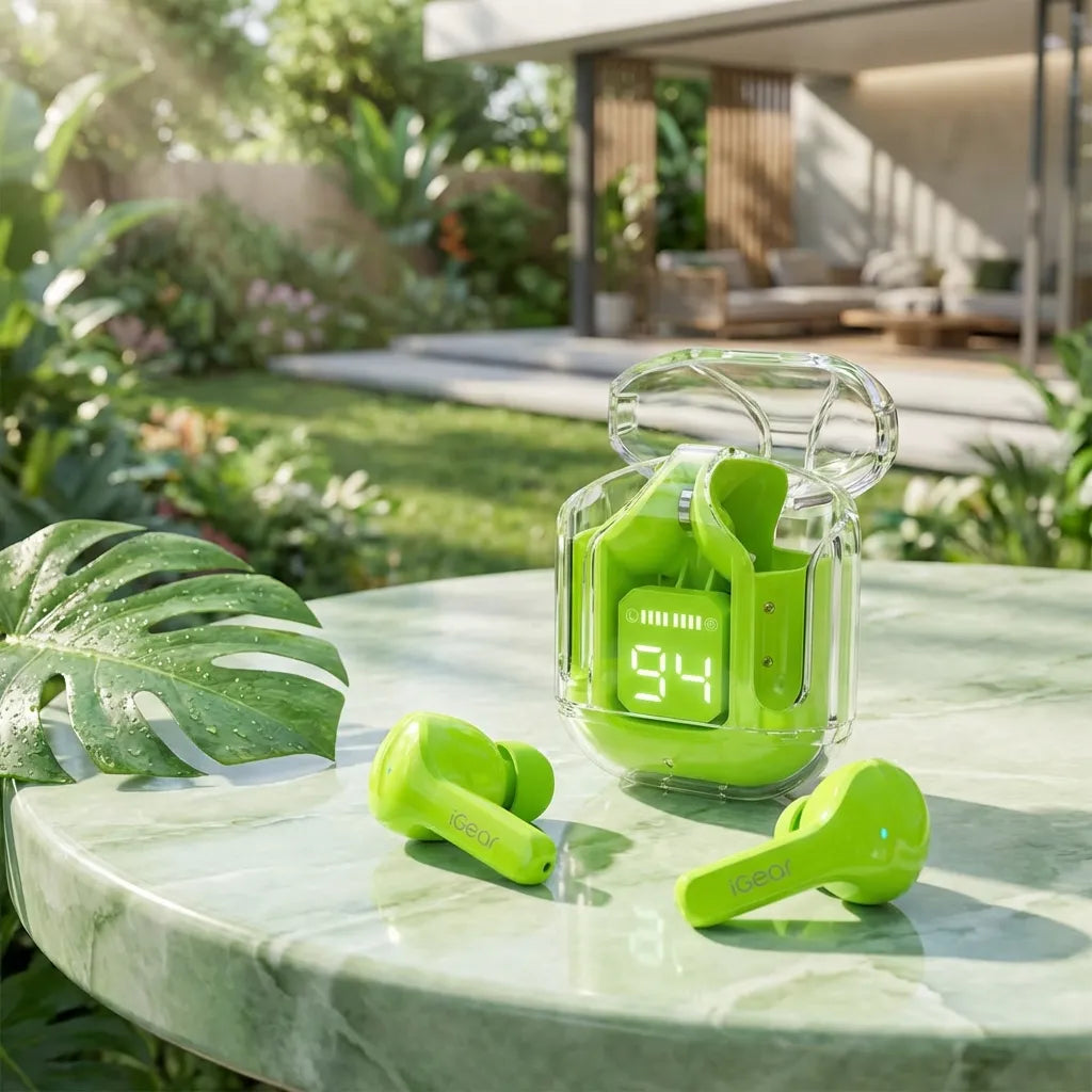 Crystal Clear LED Earbuds
