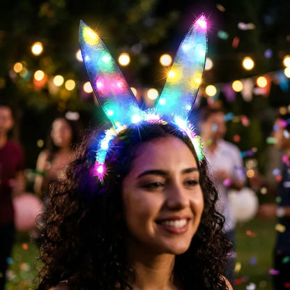 Rabbit Ears Hair Band with Light