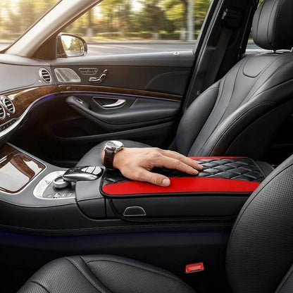 Leather Armrest Seat Box Pad Protector