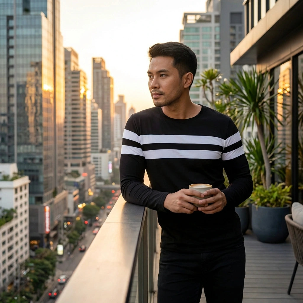 Essential Black Cotton Tees