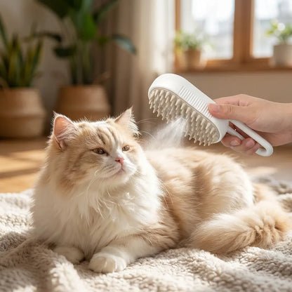 Pet Steam Grooming Brush