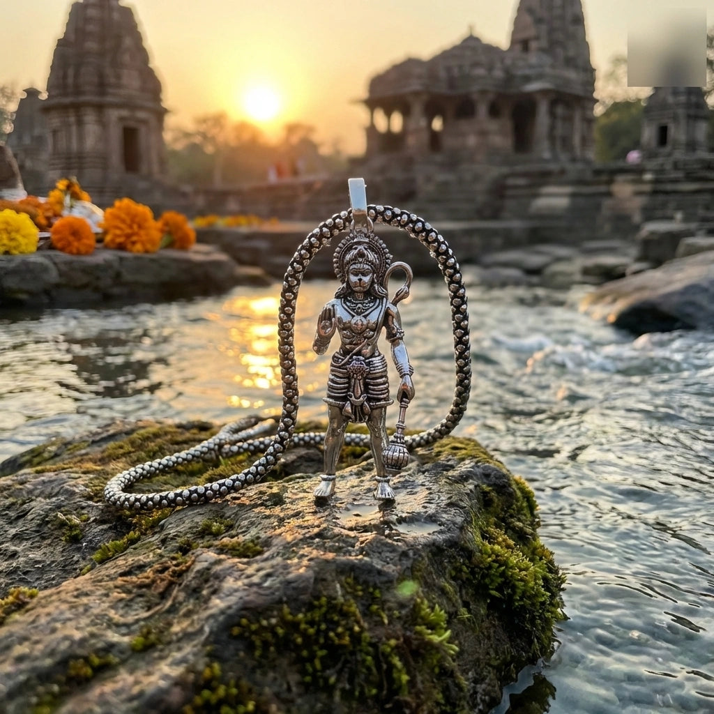 Lord Hanuman Pendant with Chain