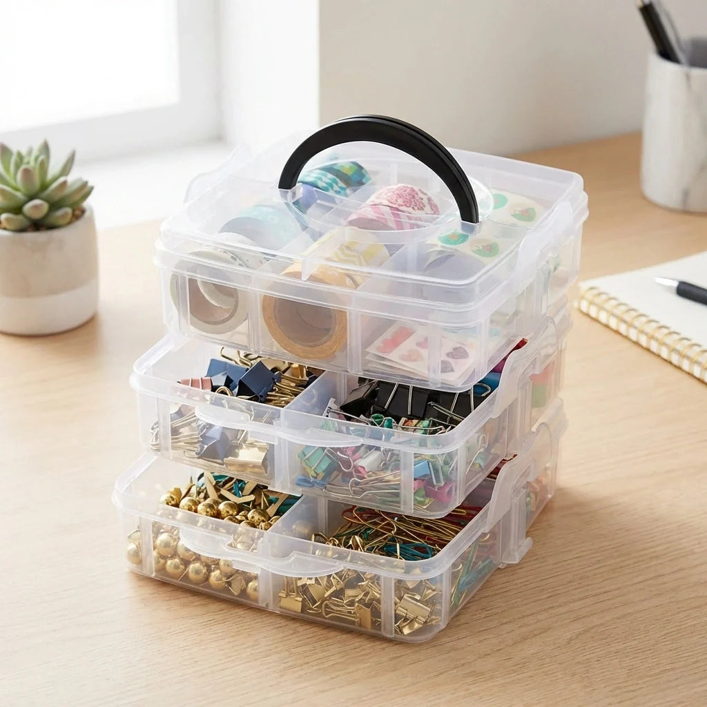 18 Grid Transparent Jewelry Organizer