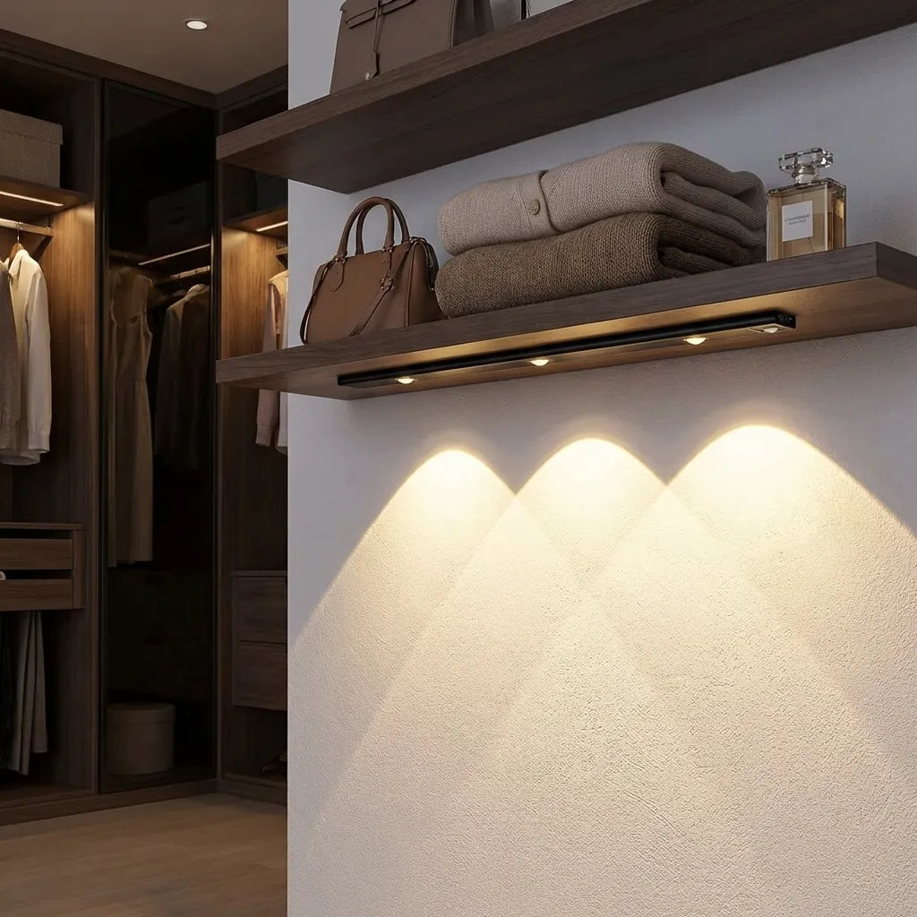 LED PIR Motion Sensor Cabinet  With USB Rechargeble
