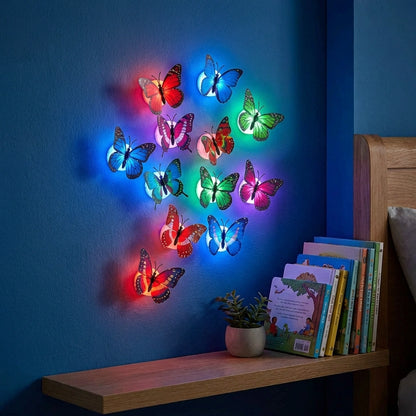3DButterfly Led Light for Home Decoration (Pack of 3)