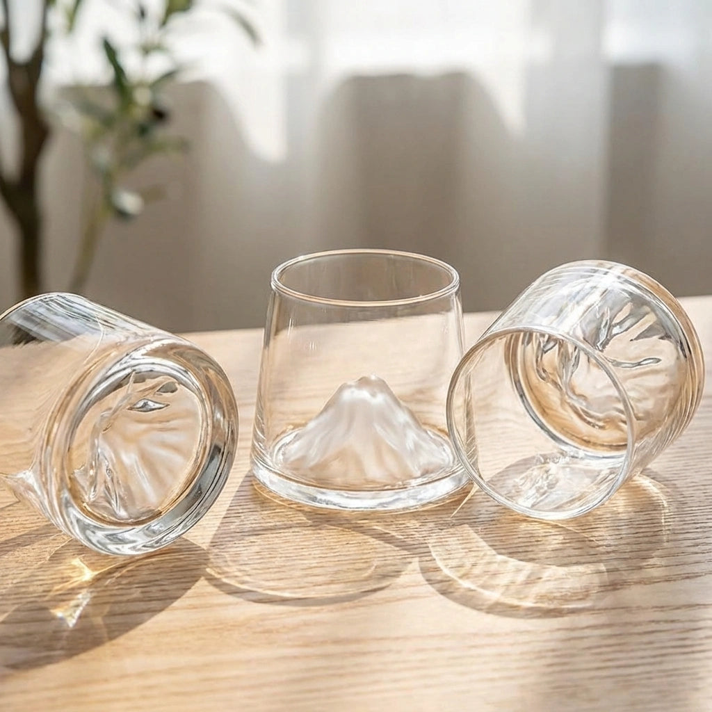 Japanese Mount Fuji Glass