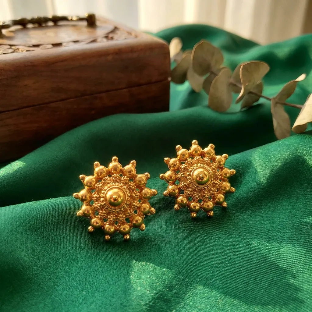 Trendy Gold Plated Earrings