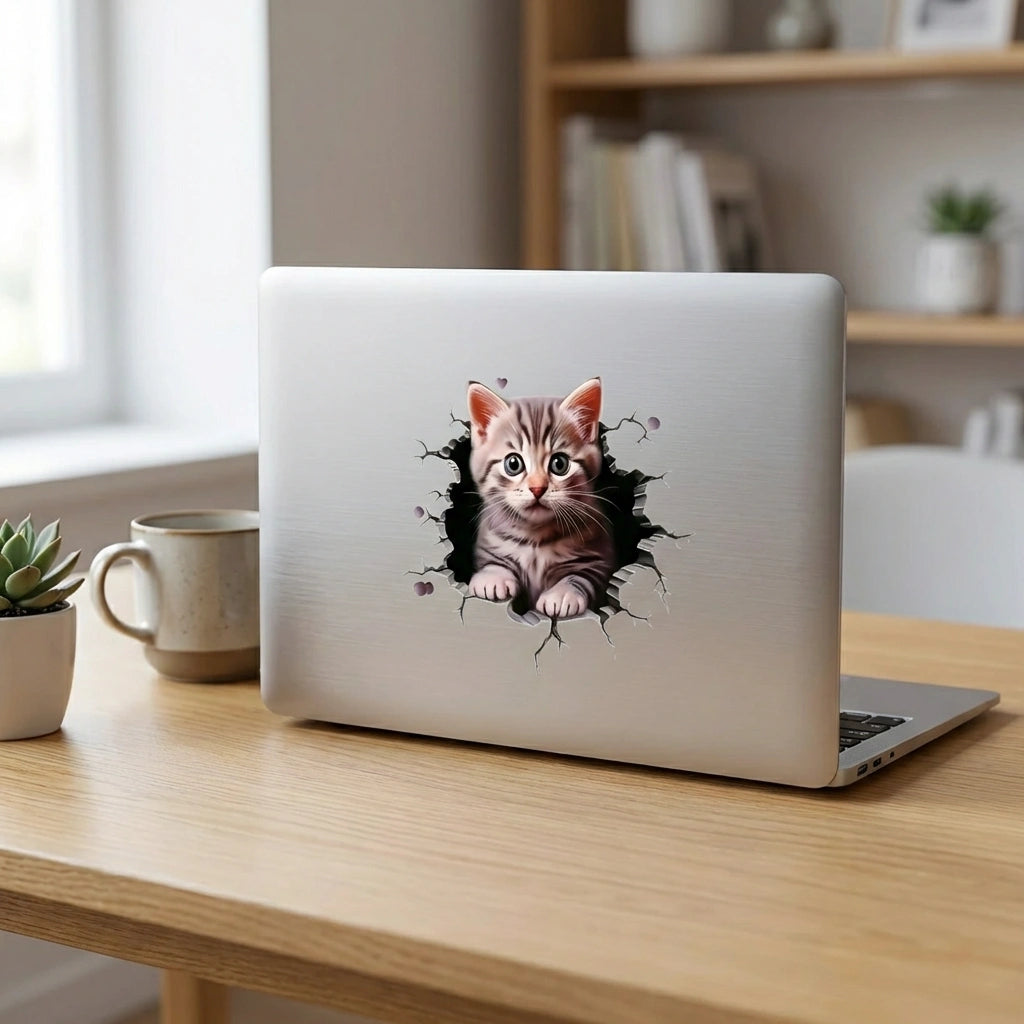 Durable Cat Pattern Car Sticker