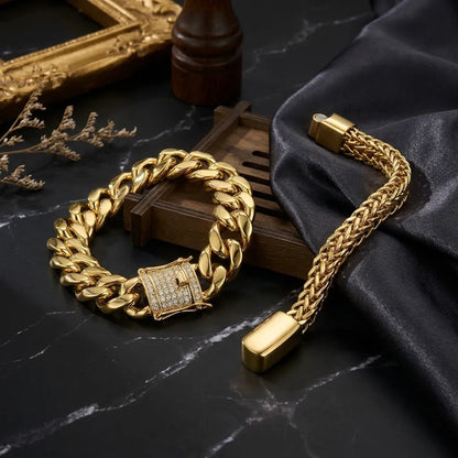 BD Gold Cuban Bracelet Men