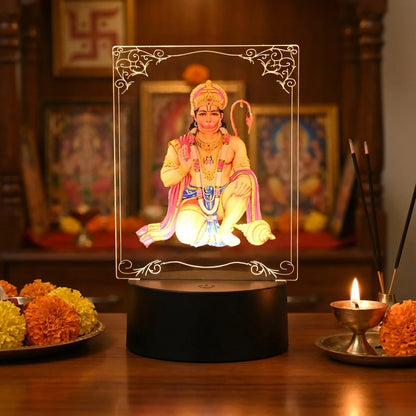 3D Lord Hanuman LED Lamp