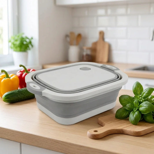 Collapsible Cutting Board Basket