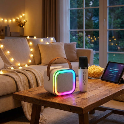 Bluetooth Speaker with Karaoke Mic