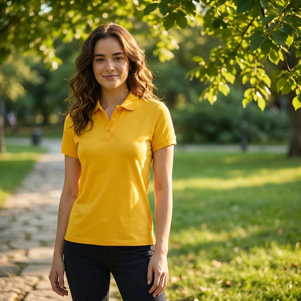 Bright Yellow Polo Tee