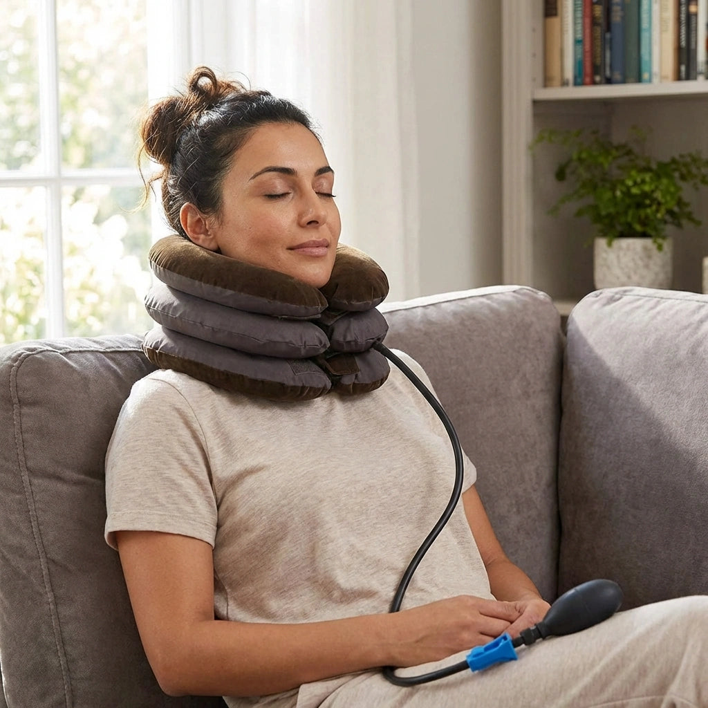 Adjustable Inflatable Neck Support Pillow
