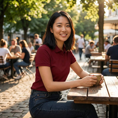 Premium Cotton-Blend Polo Tee