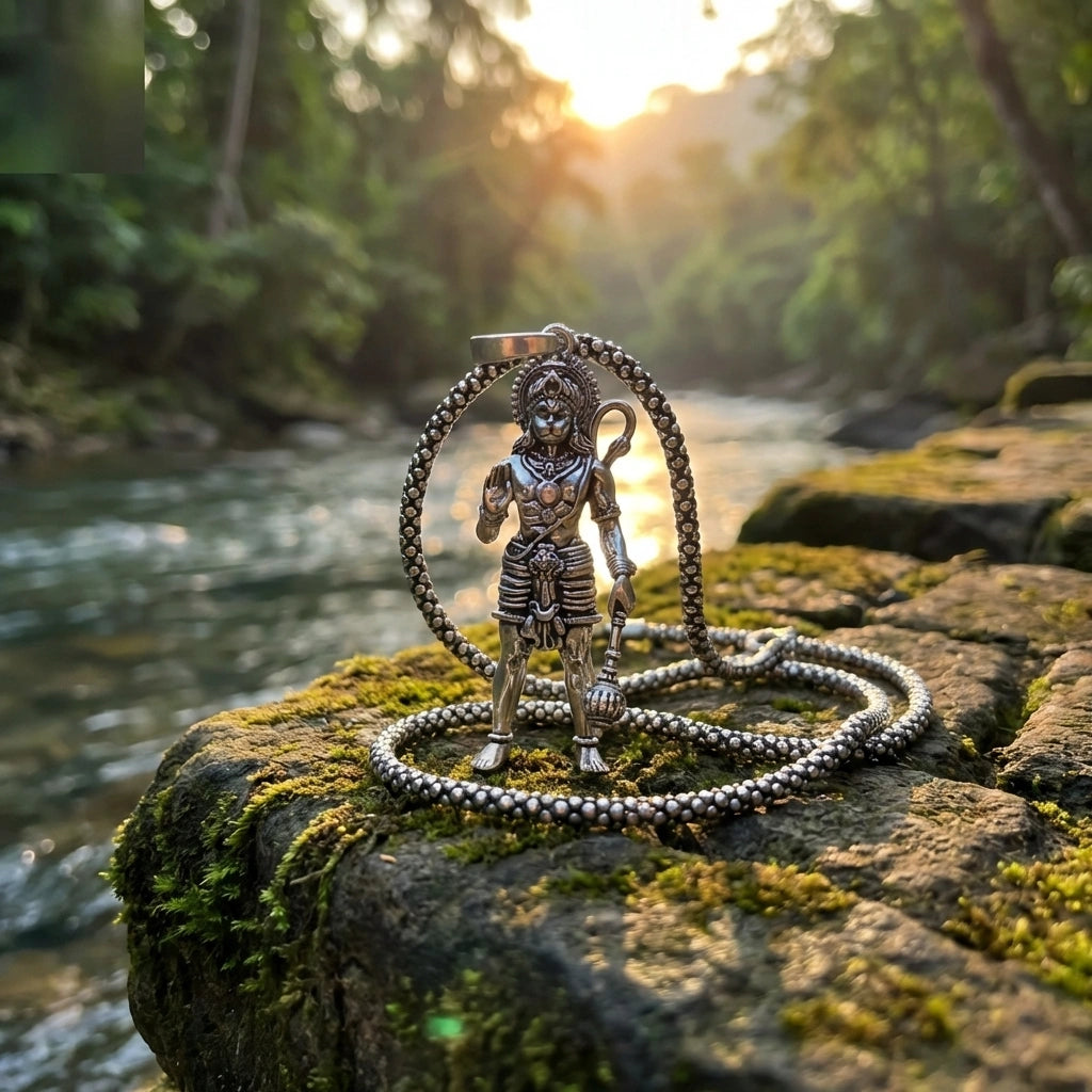 Lord Hanuman Pendant with Chain