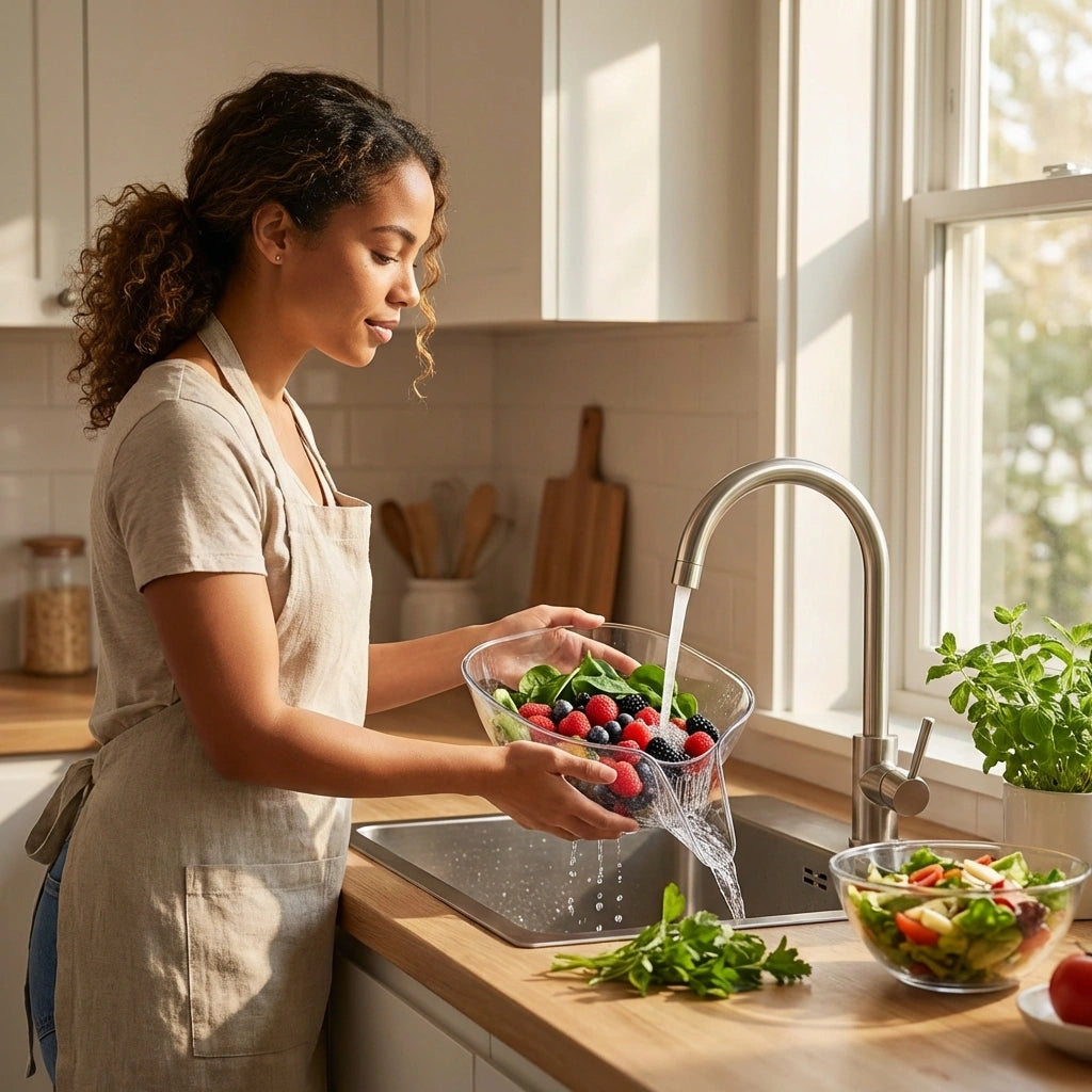 Sink Strainer Basket Funnel
