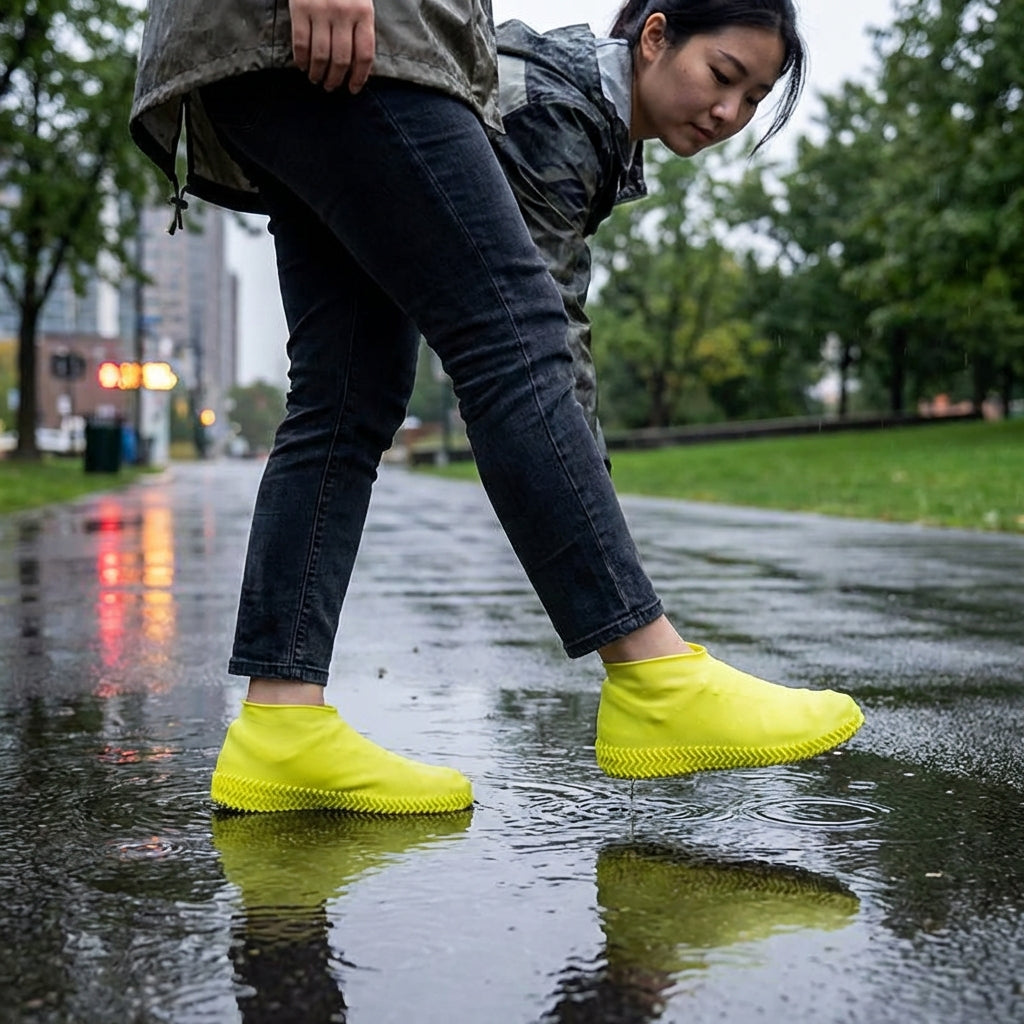 Shoe Cover-Silicone Reusable Boot Cover Shoe Protector