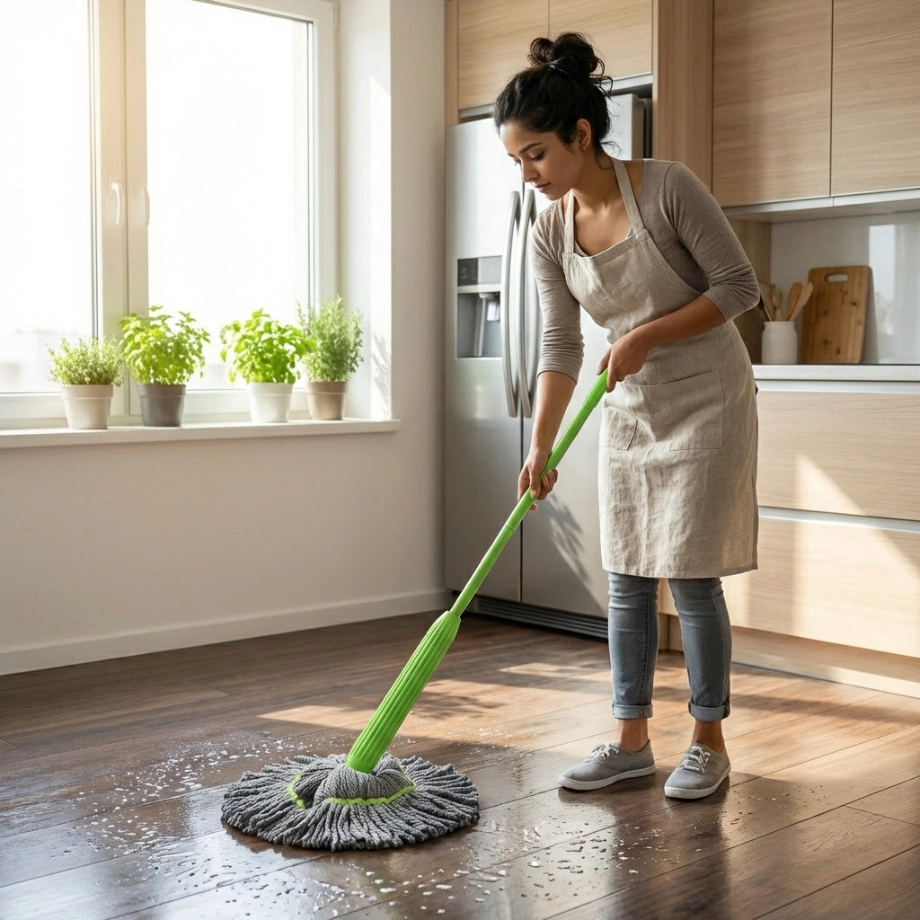 Self-Twisting Rotating Mop