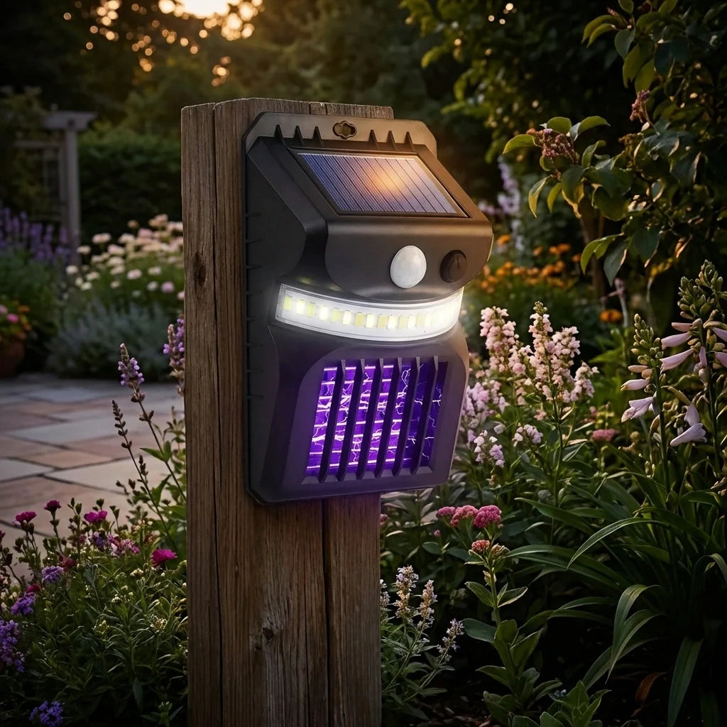 Solar Bug Zapper & Light