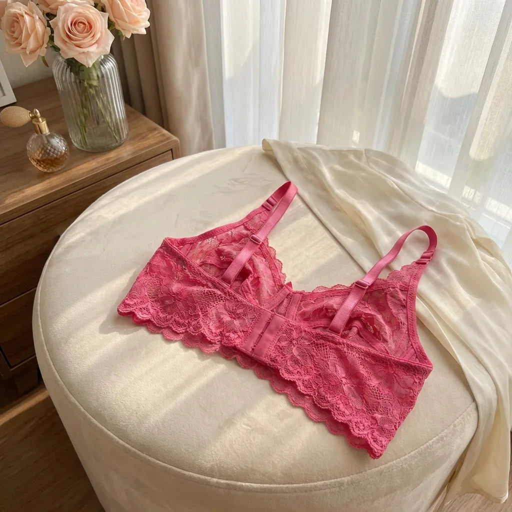 Girls Full Coverage Non-Padded Net Bra (Pack of 2)