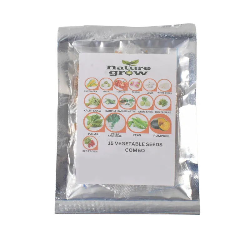 15 Varieties Of Vegetable Seeds Combo (1 Pkt. Varieties) - Garden