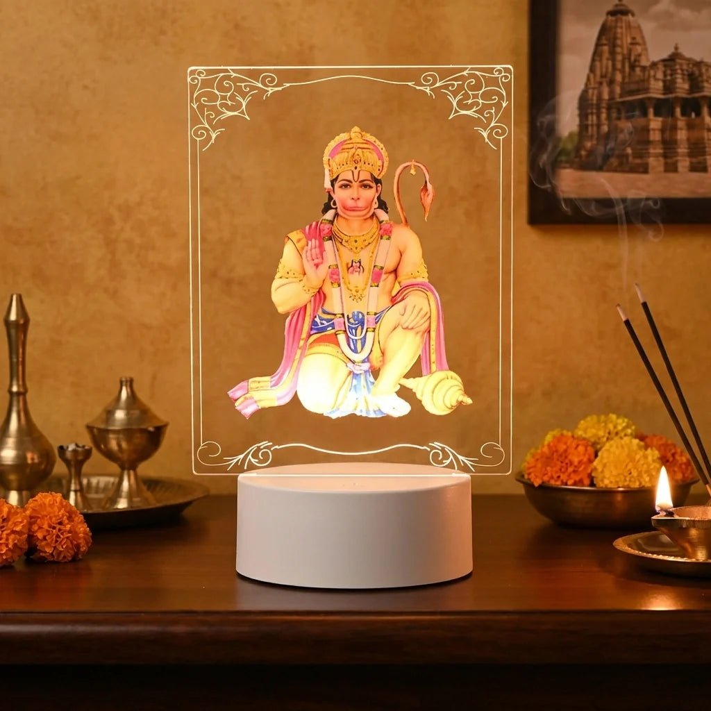 3D Lord Hanuman LED Lamp