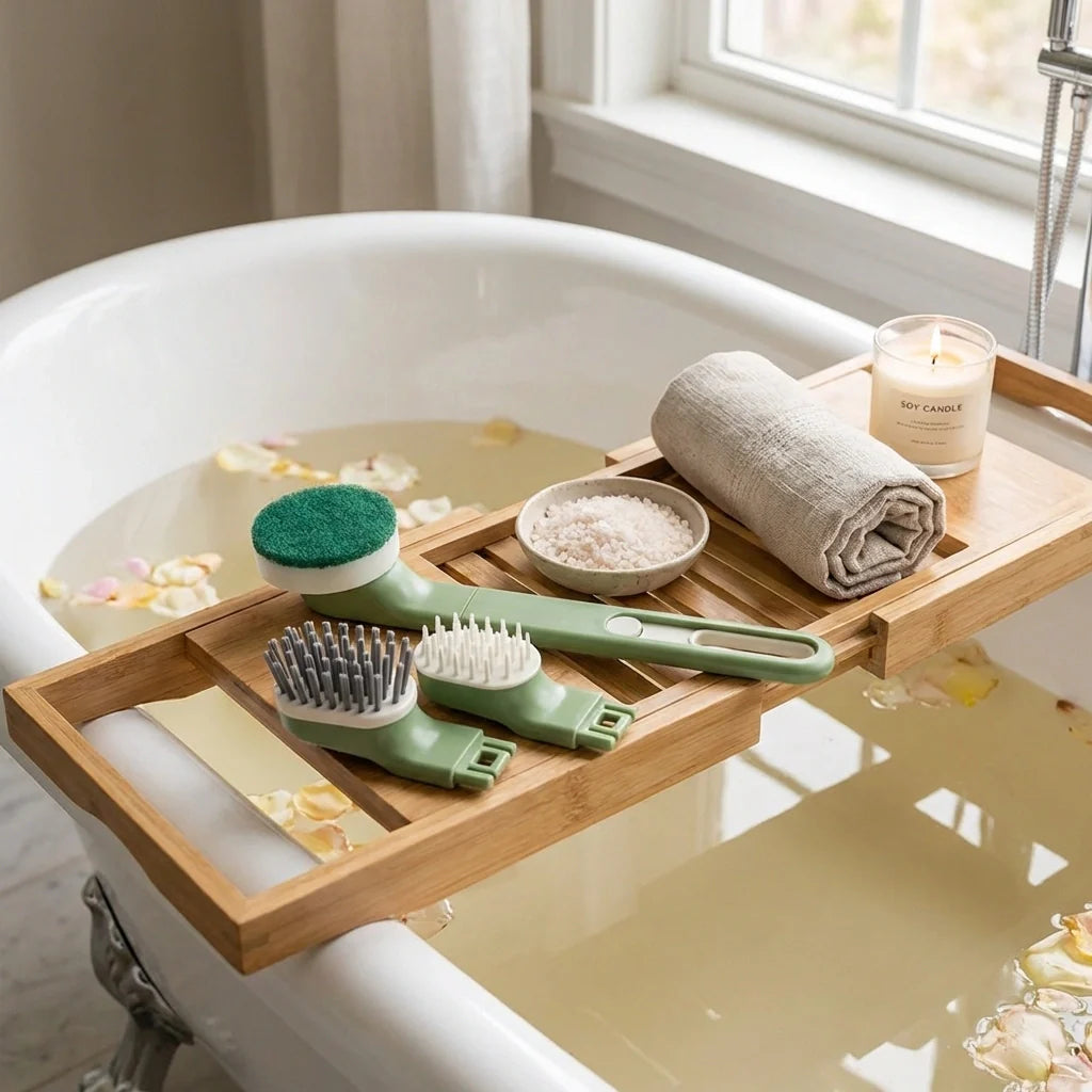 Long-Handle Dish Brush Set
