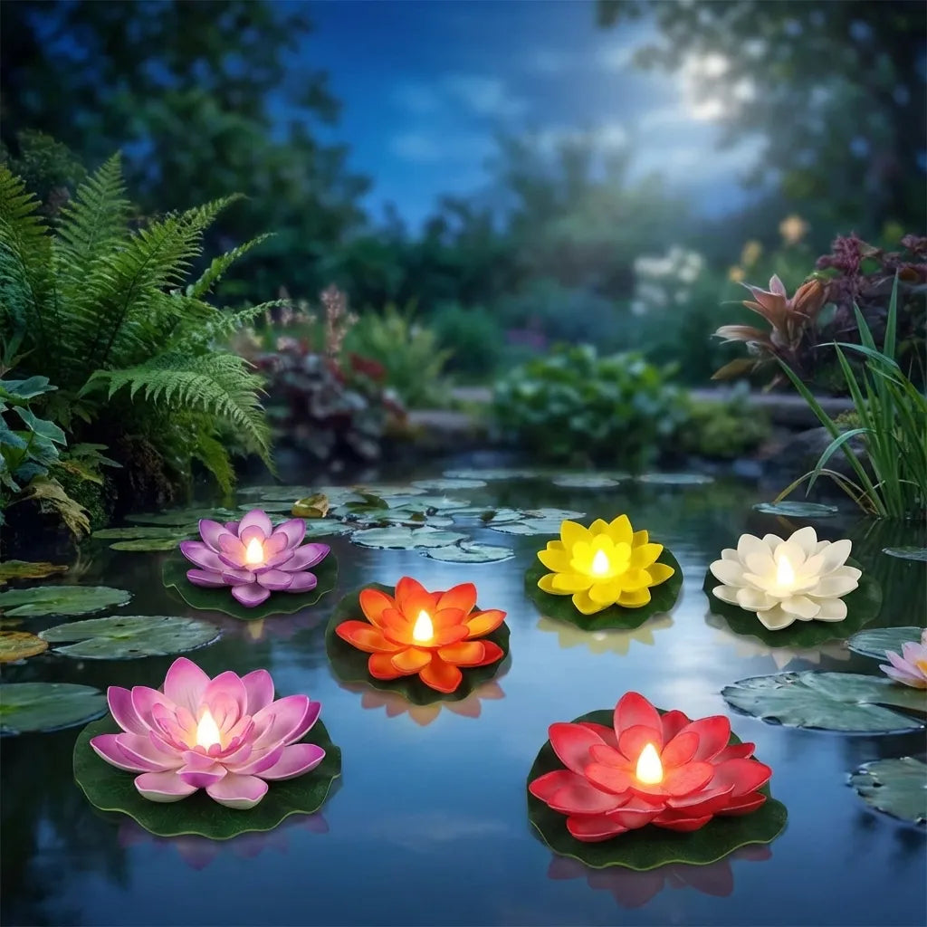 Floating Lotus LED Candles