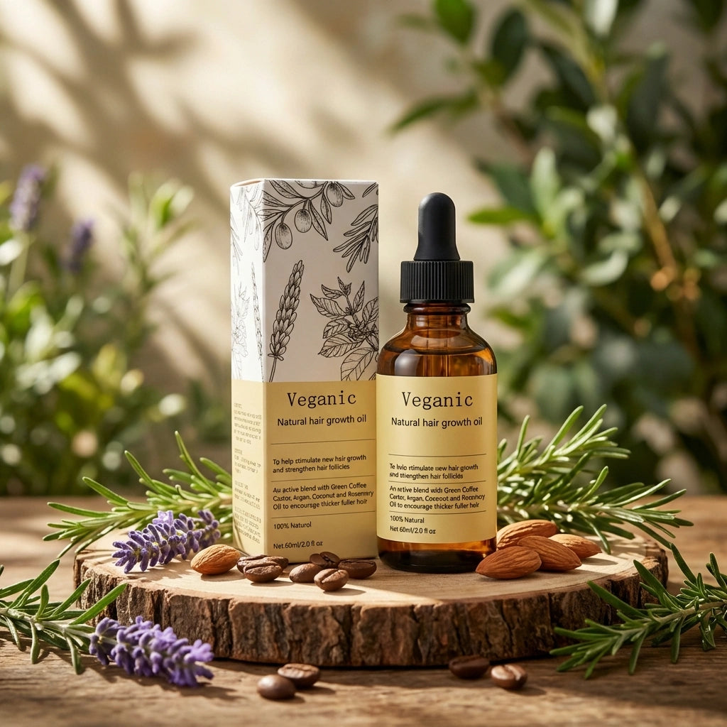 Vegan Natural Hair Growth Oil (Pack of 2)