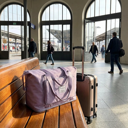 Foldable Polyester Travel Duffel Bag