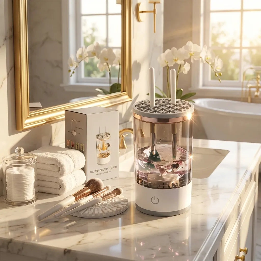 Automatic Makeup Brush Cleaner