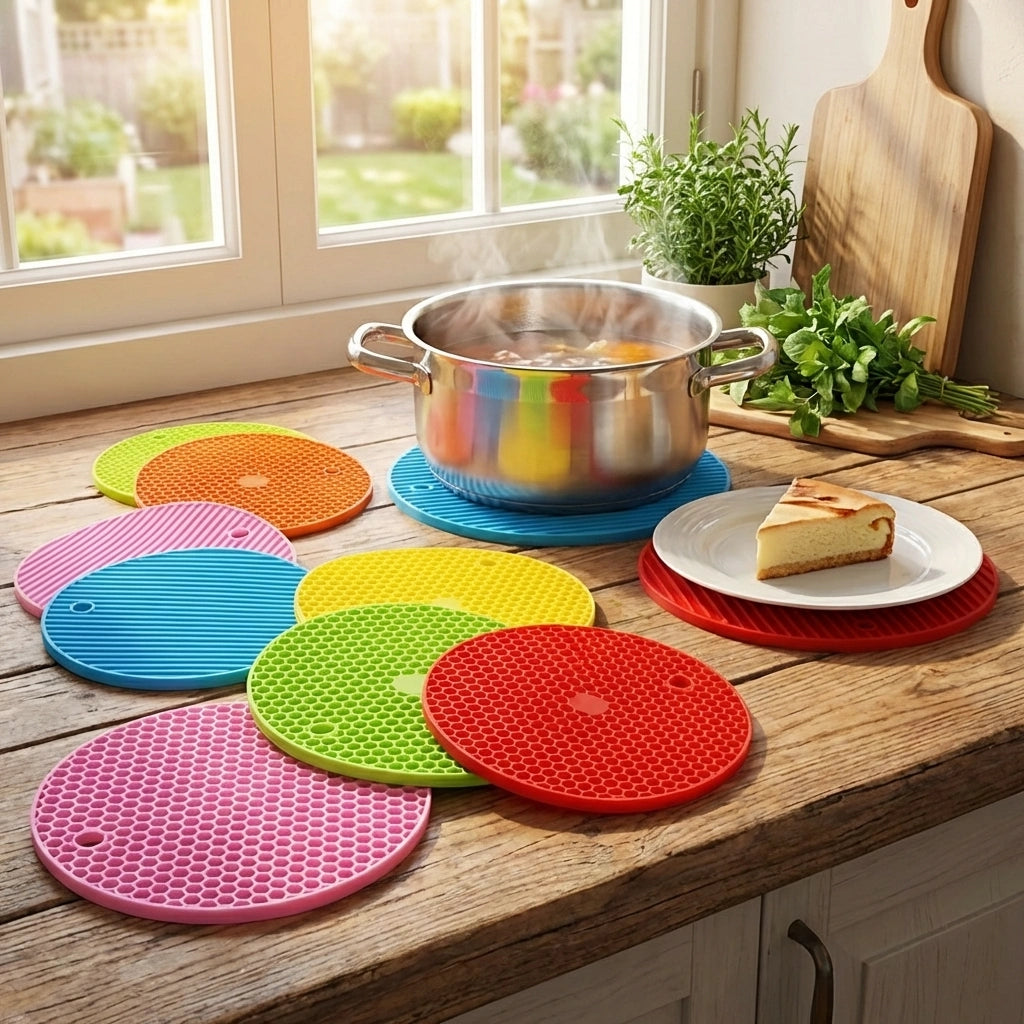 Silicone Heat Resistant Table Mat (Pack of 4)