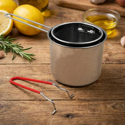 Stainless Steel Frying Pot (2 Pc)
