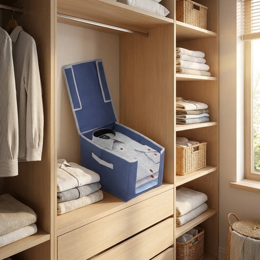 Closet Organizer-Foldable Shirts and Clothing Organizer Stackers