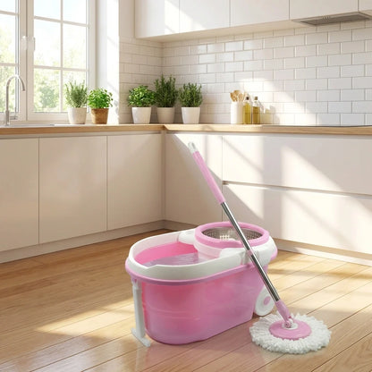 Steel Spin Mop Set