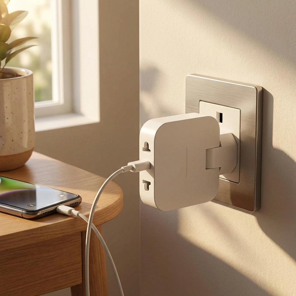 Rotating EU Plug Extender