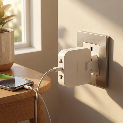 Rotating EU Plug Extender