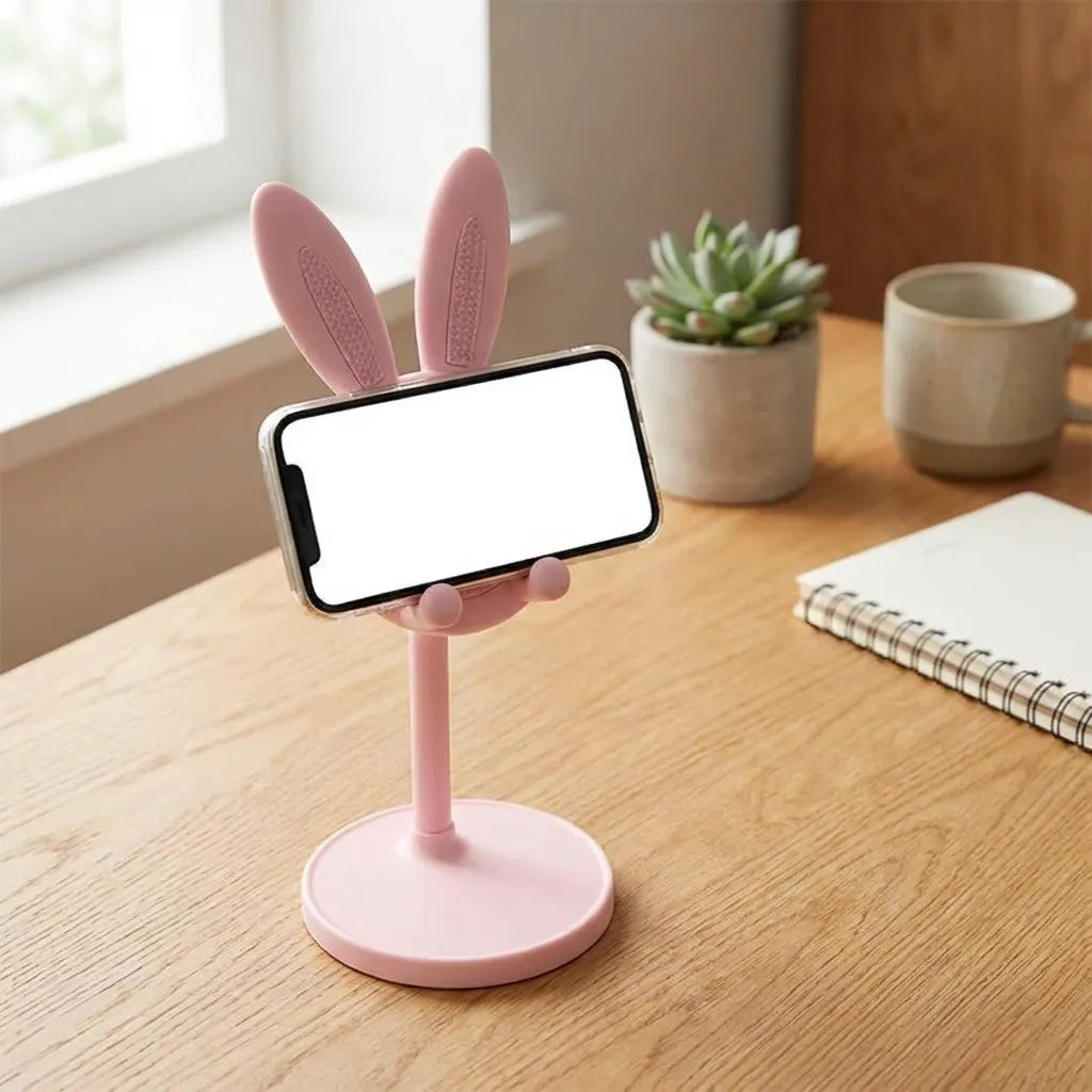 Adjustable Rabbit Cartoon Phone Stand