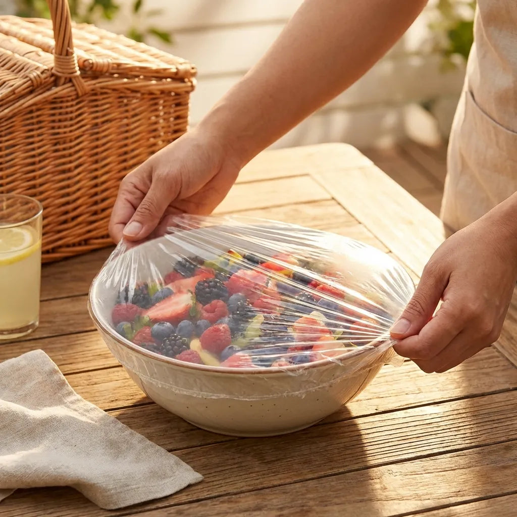 Plastic Bags - Reusable Elastic Food Storage (Pack of 2)