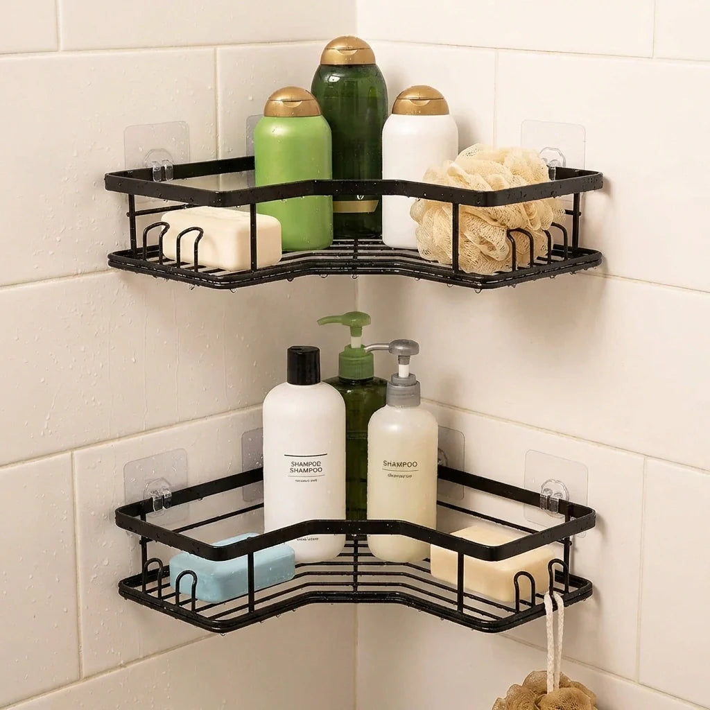 Self-Adhesive Corner Shelf Organizer